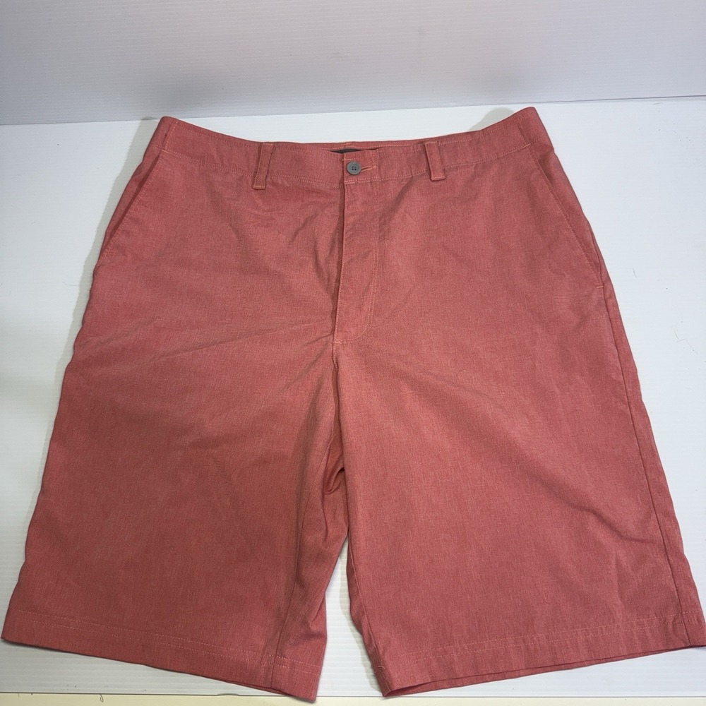 Jack Nicklaus Sz 34 Pink Performance Golf Shorts 9" Inseam Stretch Moisture Wick